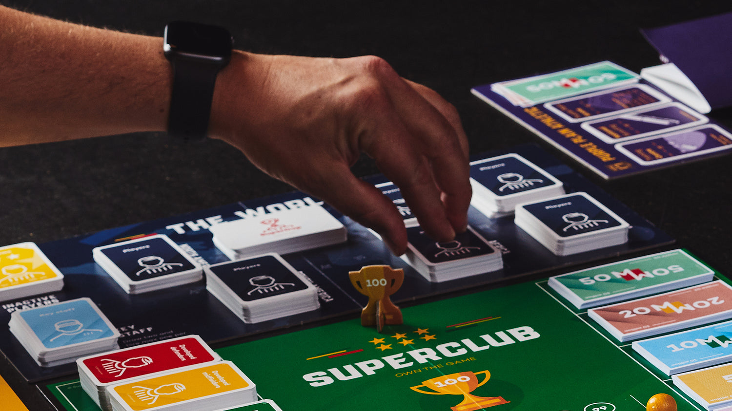 SUPERCLUB - How do you say “The best football manager board game ever!» in German, Italian, Spanish, French and Portuguese? 🤔 Tag someone who knows … and pledge your support on Feb.